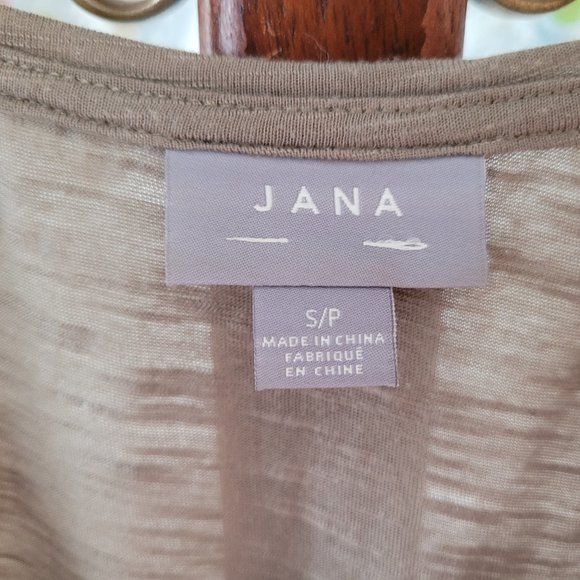 Jana Khaki Green Sequined Tank Top US S - Picture 2 of 8